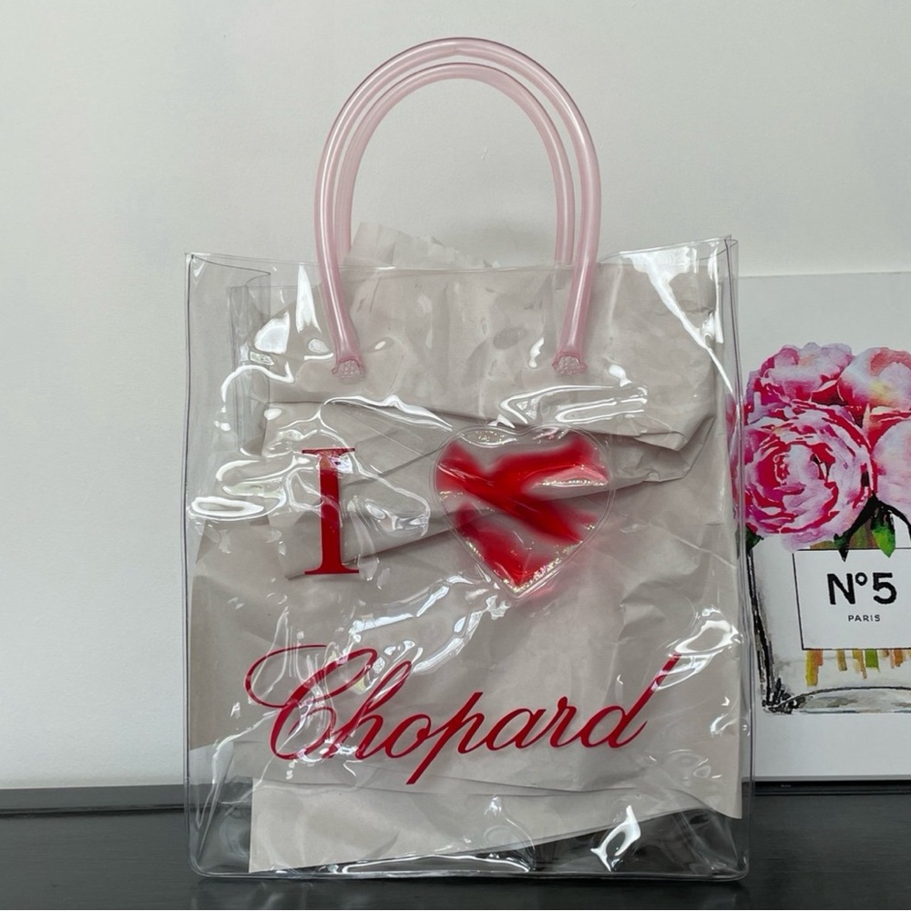 VINTAGE Chopard Vinyl Clear Tote Bag